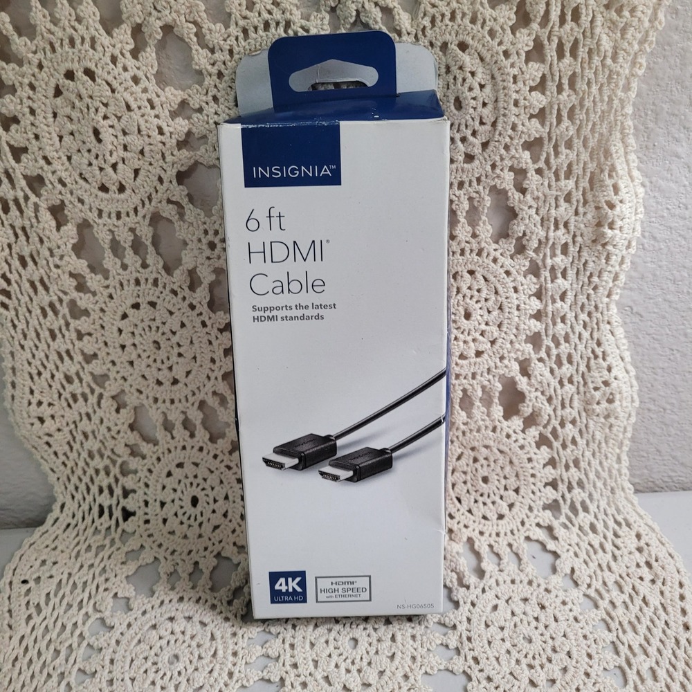 Insignia 6 ft HDMI Cable Supports Latest HDMI Standards 4K Ultra HD High Speed